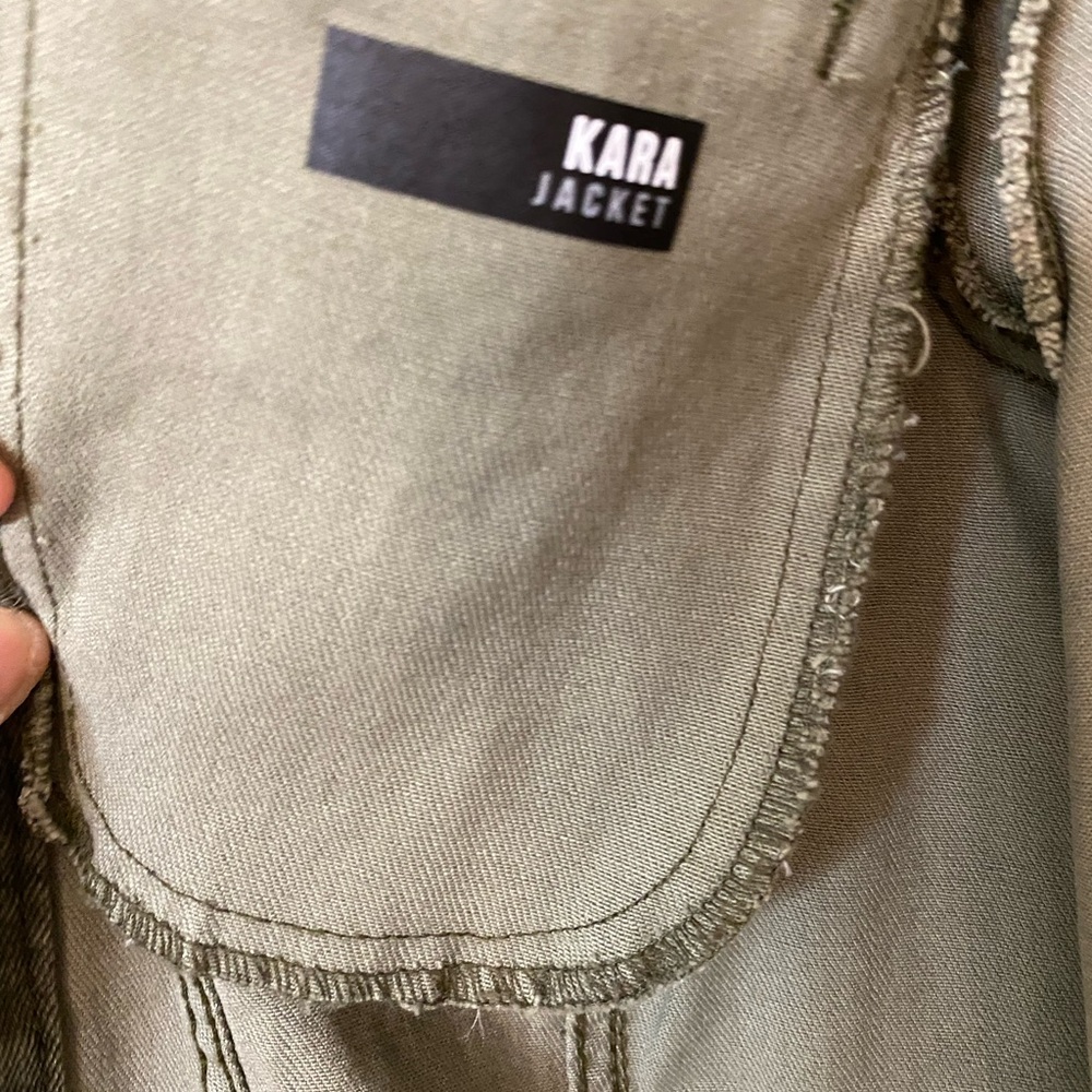 KUT FROM THE KLOTH Kara denim jacket-Camo, size XS - Picture 5 of 5